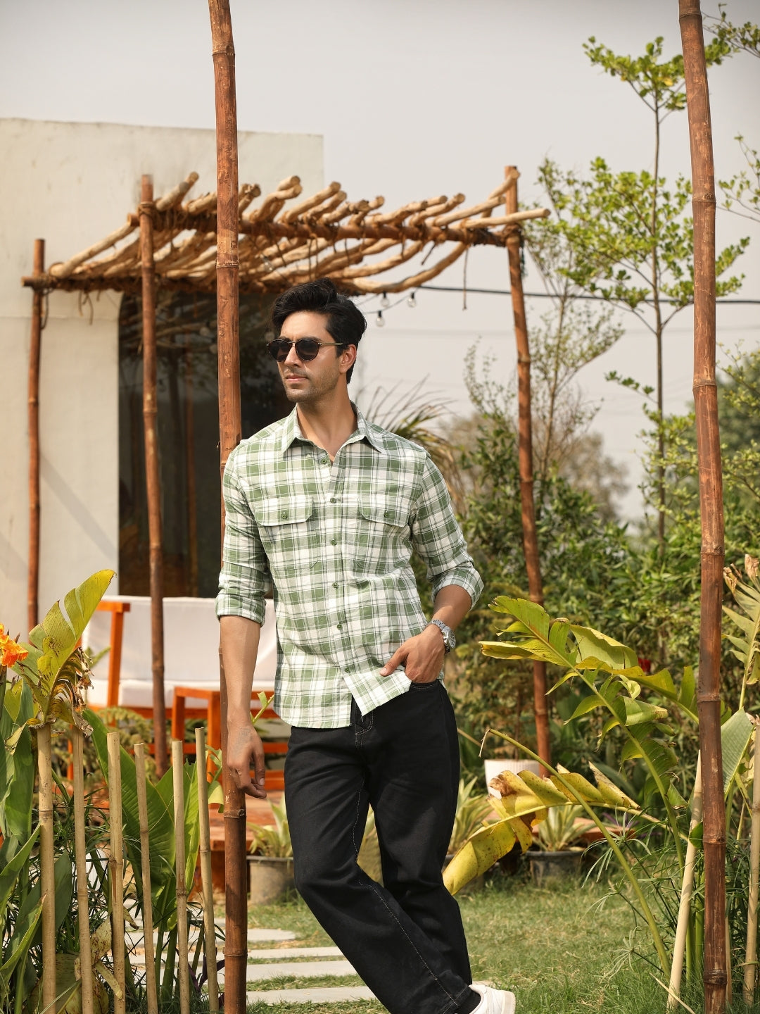 Forrest Green checks shirt