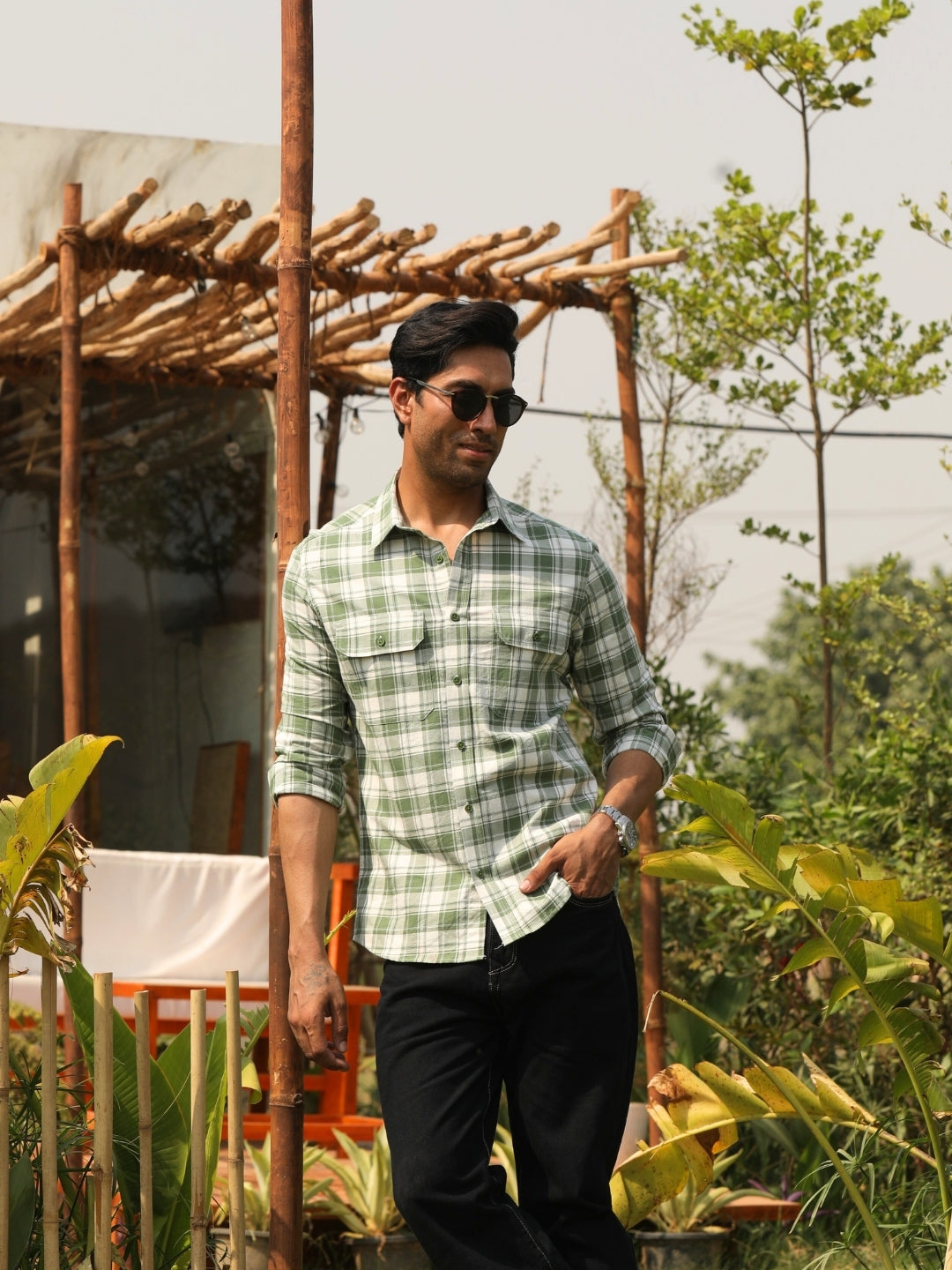 Forrest Green checks shirt