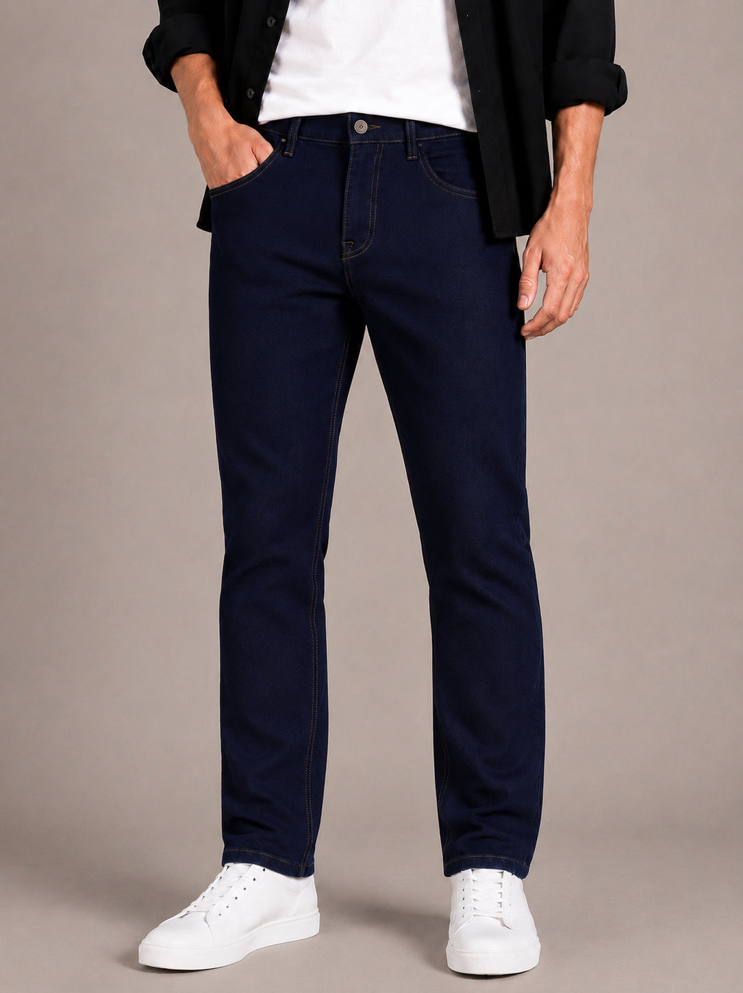 Navy Blue Slim Fit Jeans