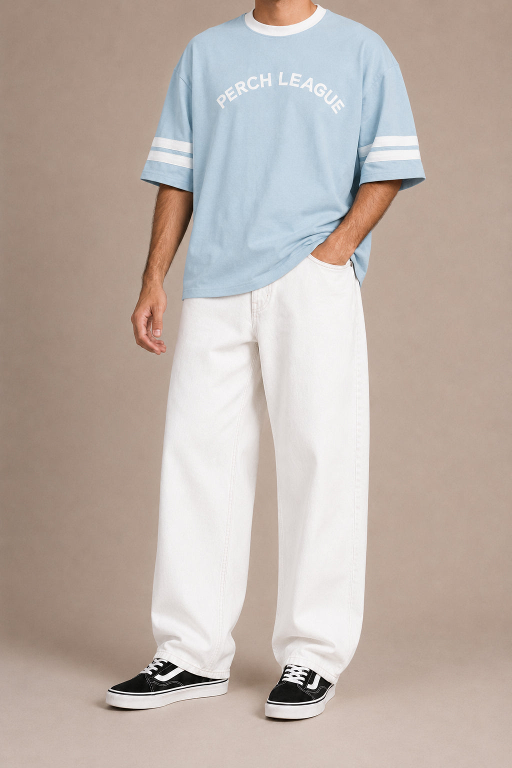 White Baggy Fit Jeans