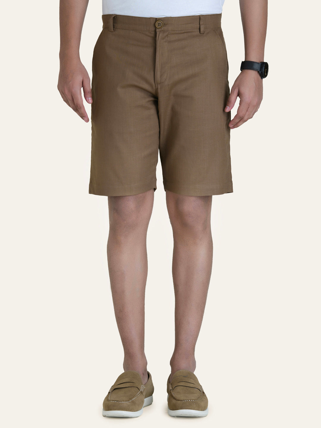Bottomwear-Linen Shorts