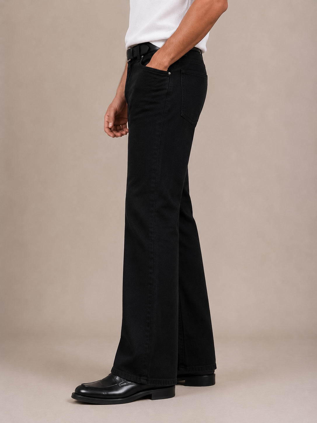 Jet Black Bootcut Jeans
