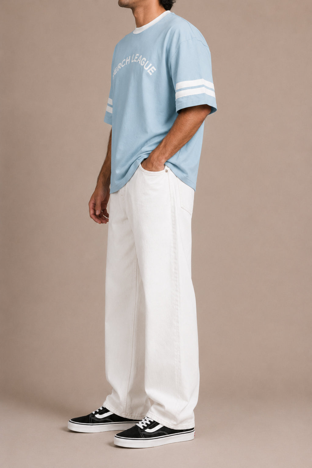White Baggy Fit Jeans