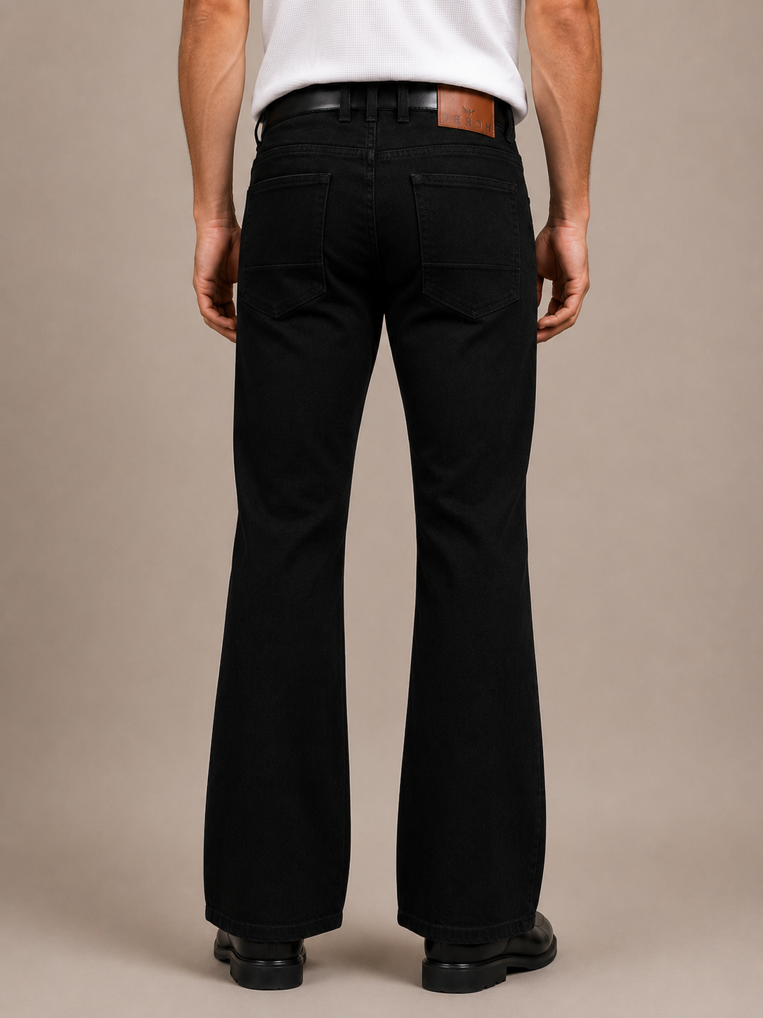 Jet Black Bootcut Jeans