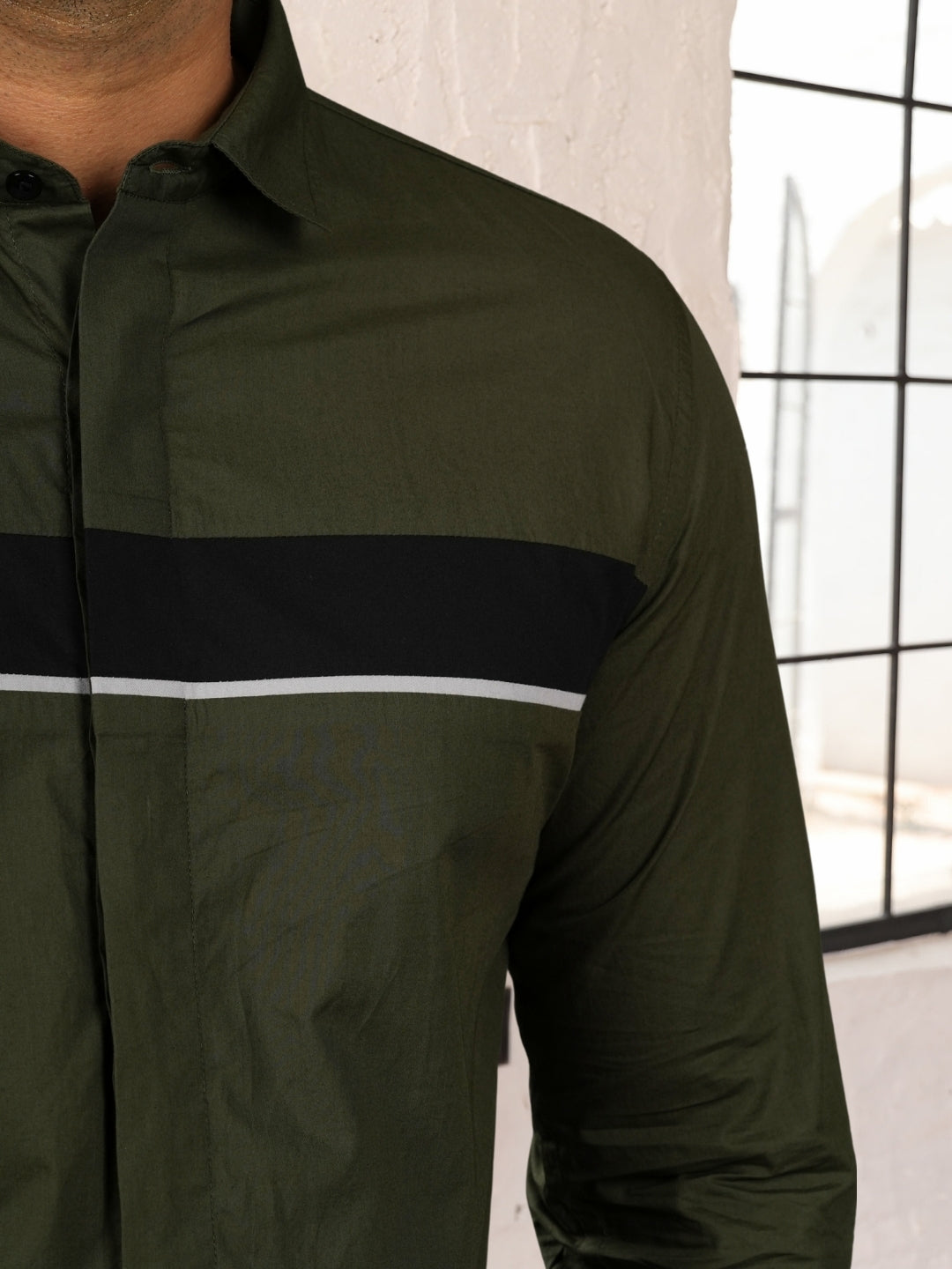 Cedar Green Cut & Sew Cotton Shirt