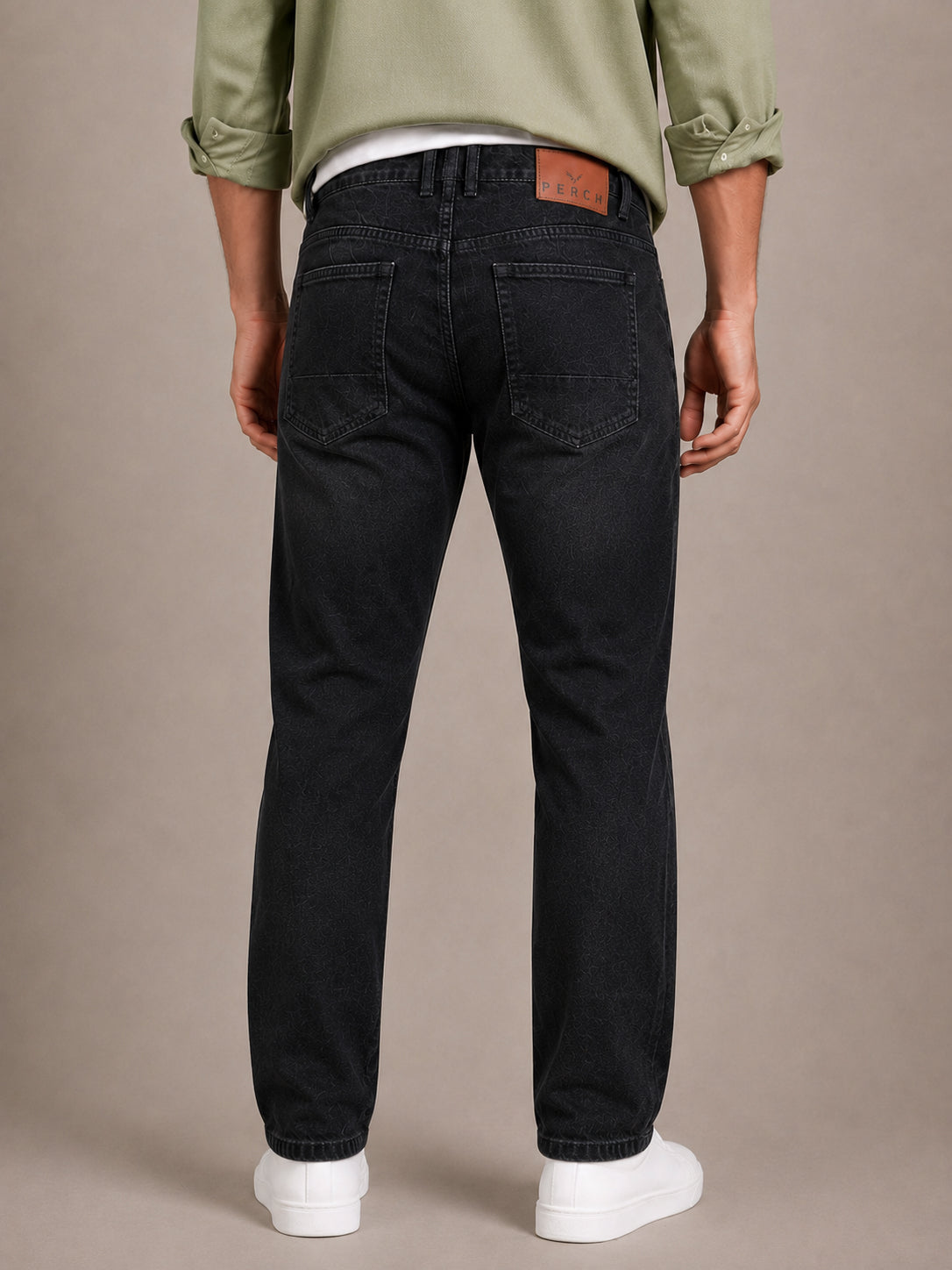 Black Washed Slim Fit Jeans