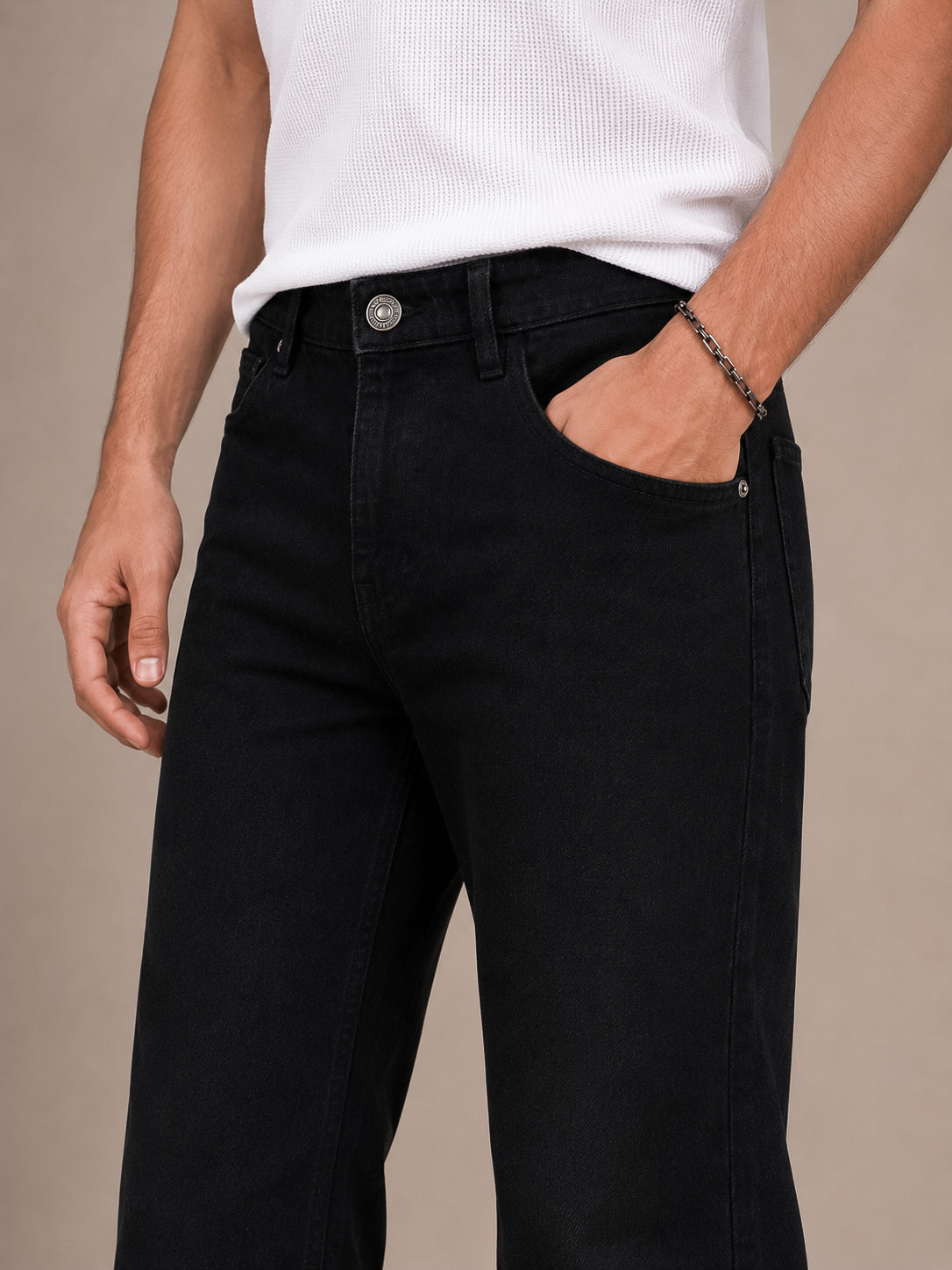 Jet Black Bootcut Jeans