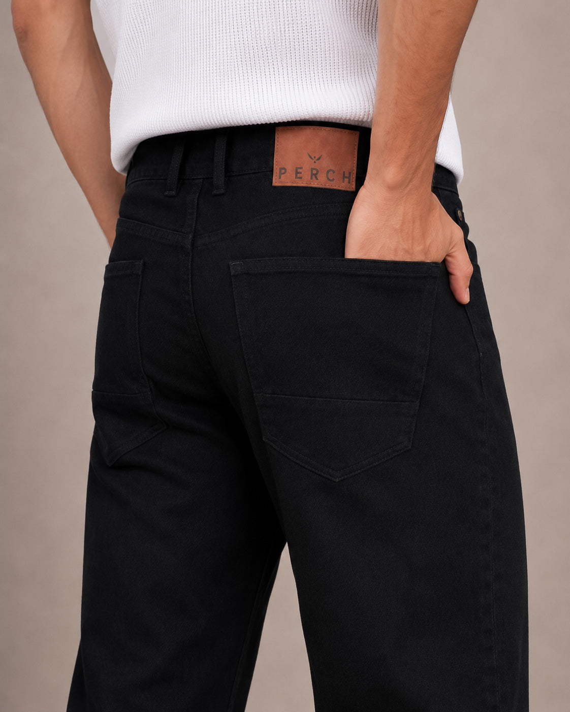 Jet Black Bootcut Jeans