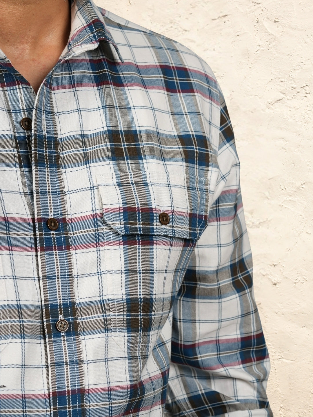 Crystal Teal Checks Shirt