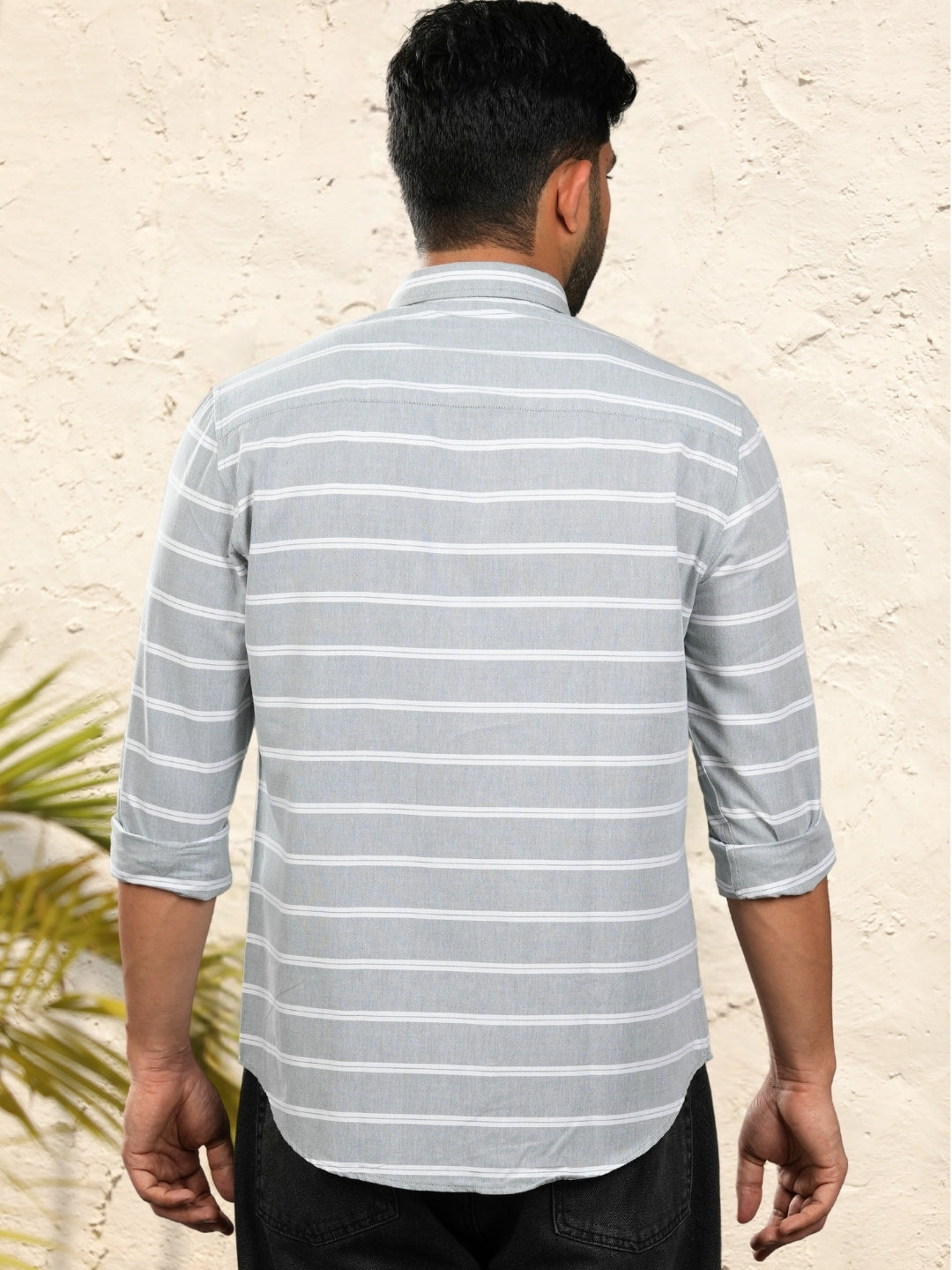 Mint Green Horizontal Stripes shirt