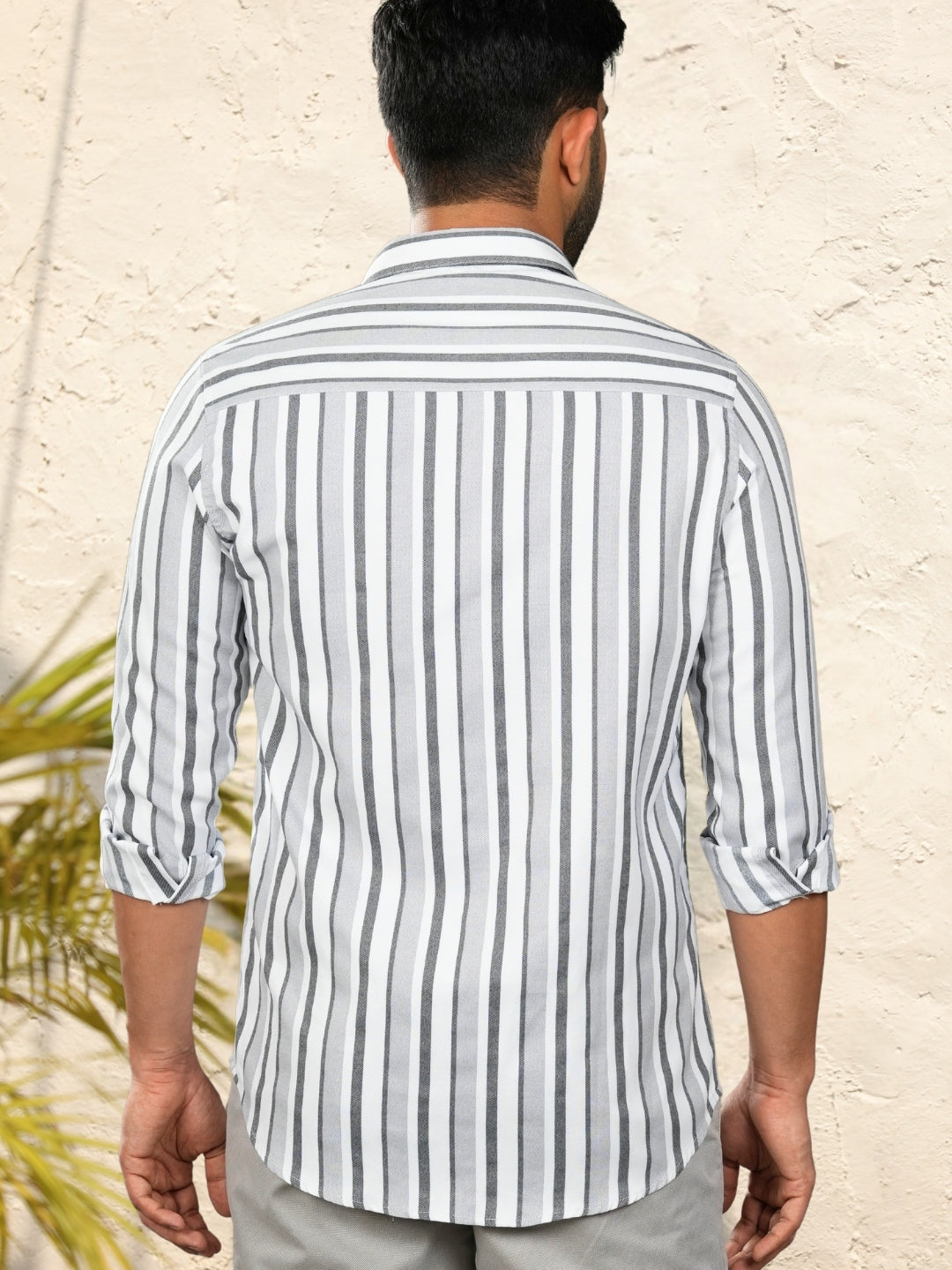 Pelican gray Stripes shirt