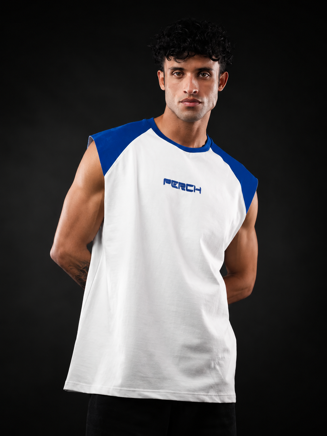 Royal Blue Raglan Sleeve Oversized Tank Tshirt