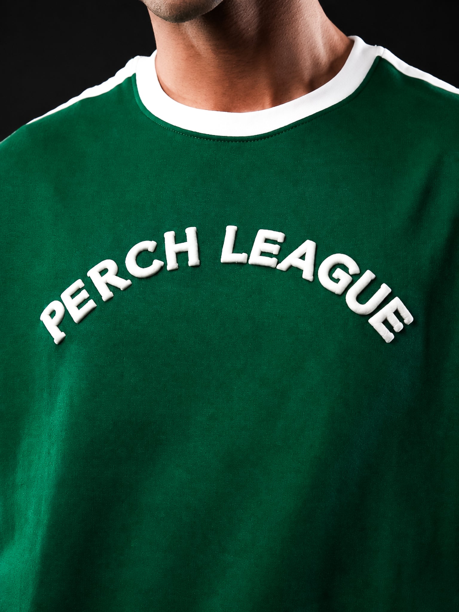 Forest Green Perch League Cotton Oversized Tshirt for Men & Women