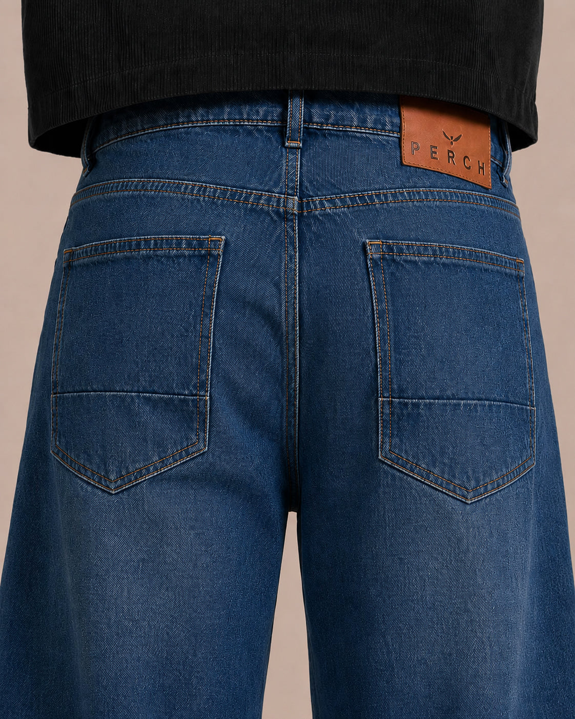 Teal Blue Washed Wide Flared Jeans