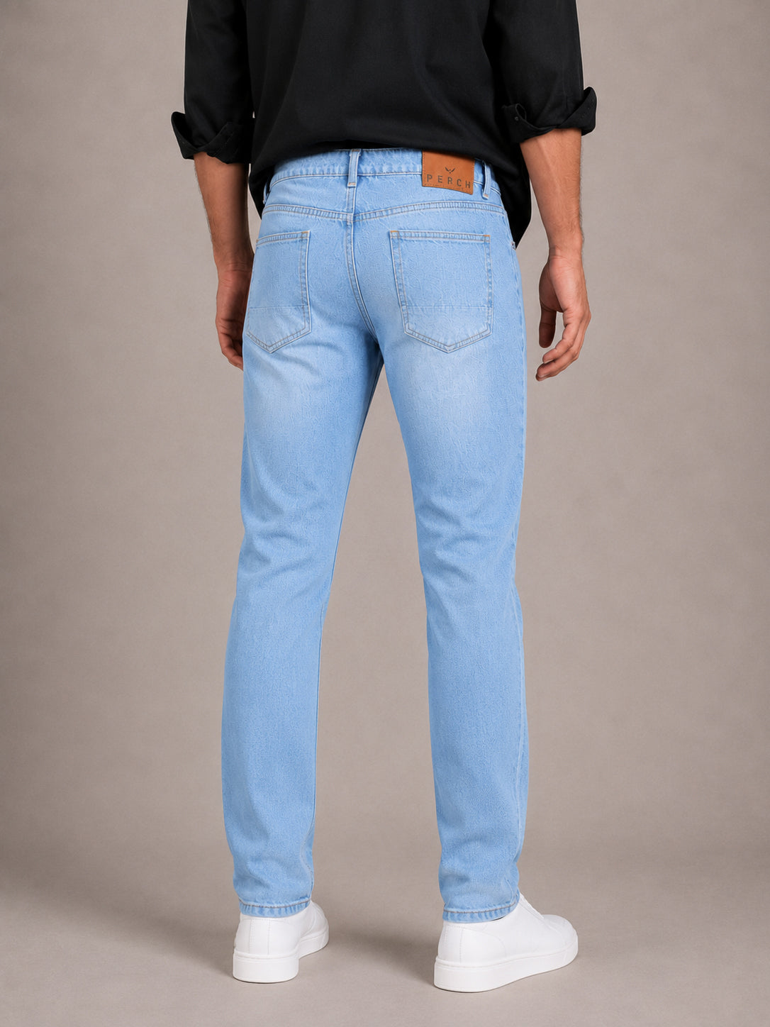 Light Blue Washed Slim Fit Jeans