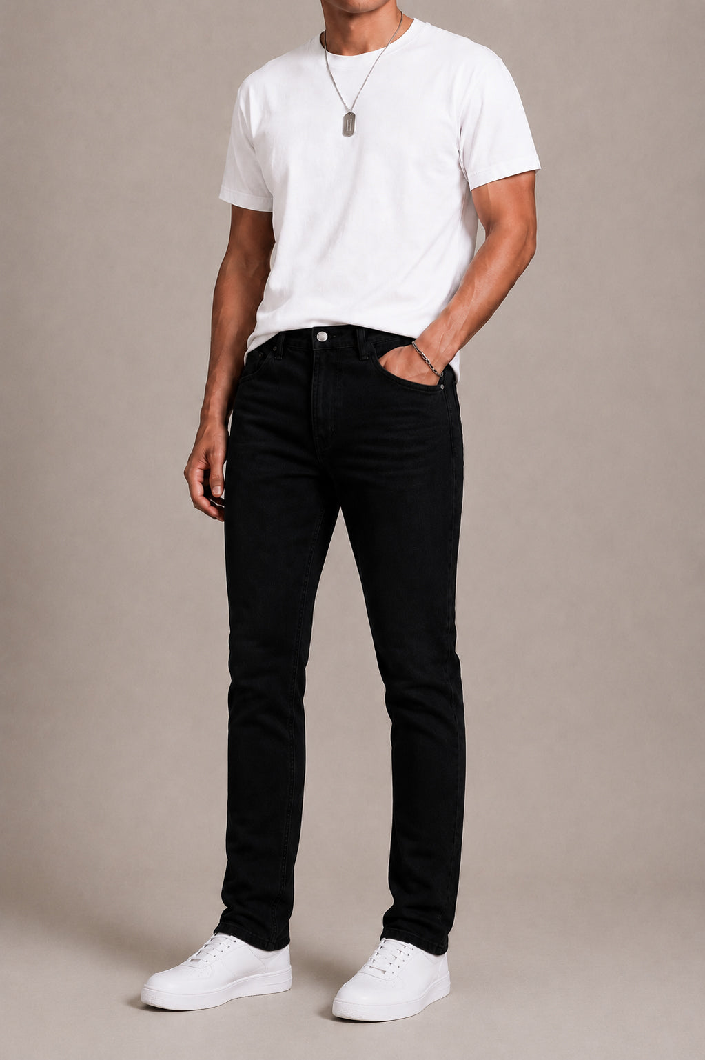 Jet Black Skinny Fit Jeans