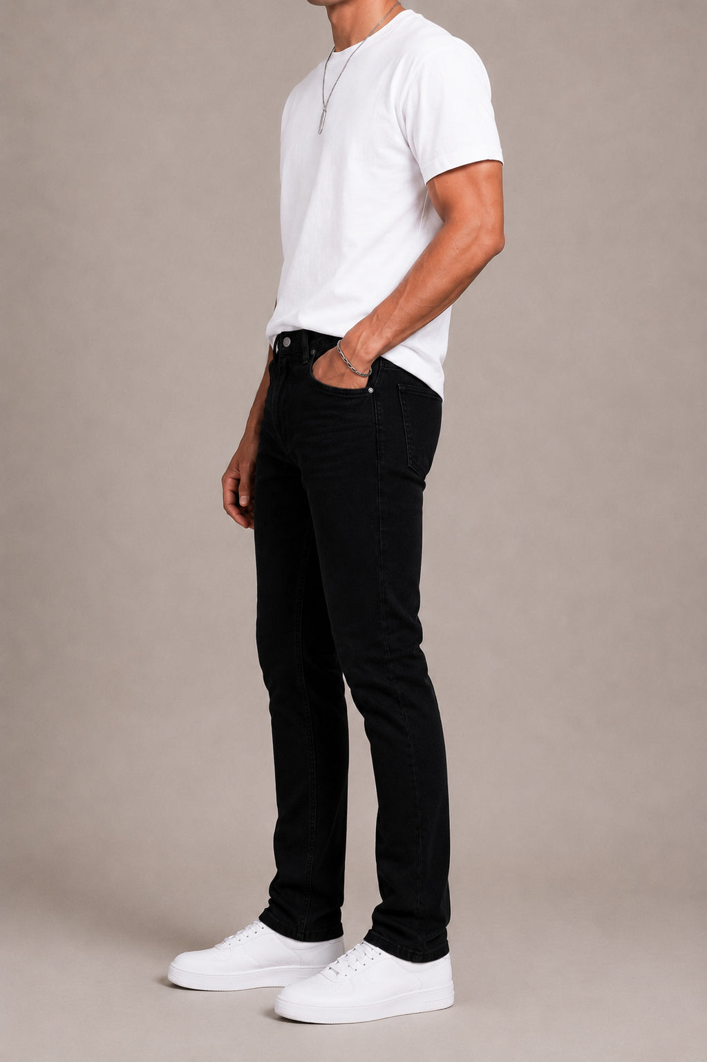 Jet Black Skinny Fit Jeans