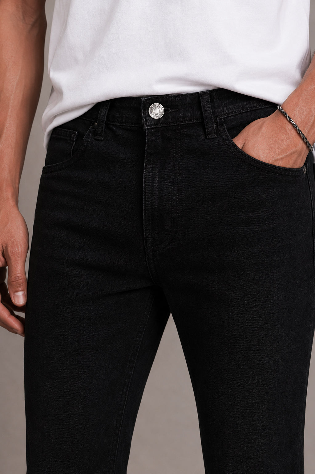 Jet Black Skinny Fit Jeans