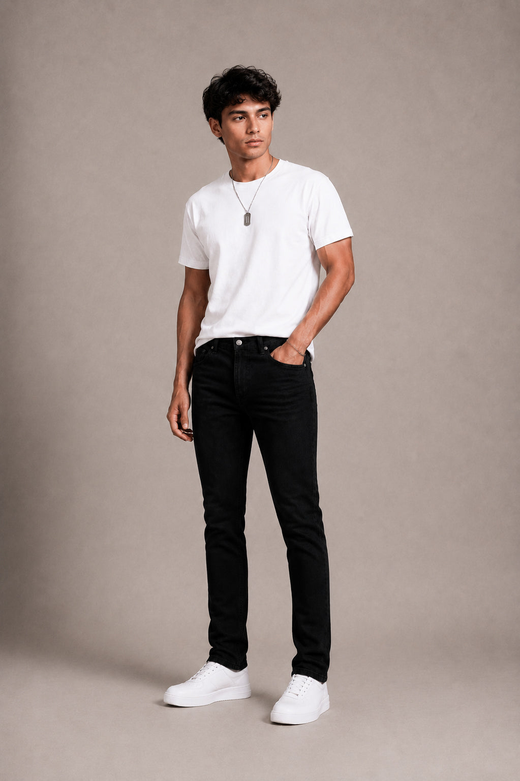 Jet Black Skinny Fit Jeans