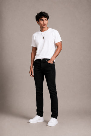 Jet Black Skinny Fit Jeans
