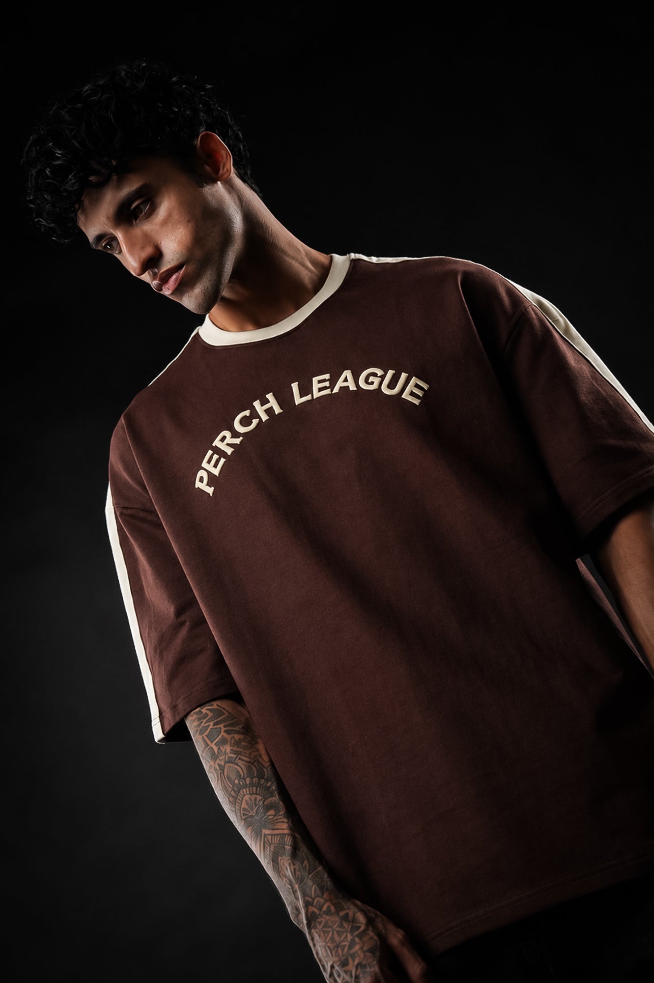 Brown Perch League Oversized Tshirt