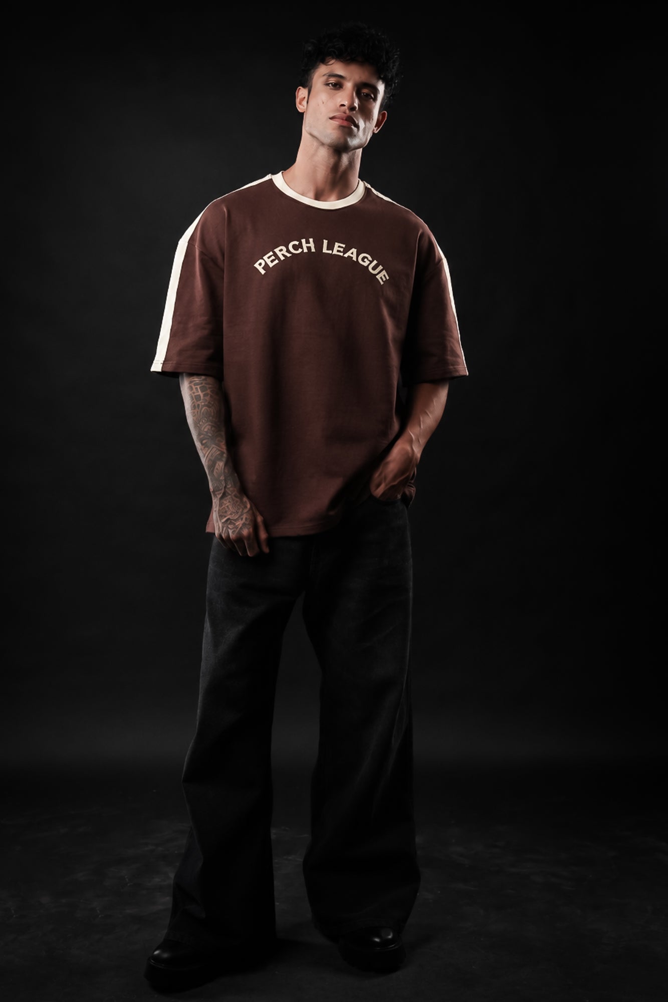 Brown Perch League Oversized Tshirt