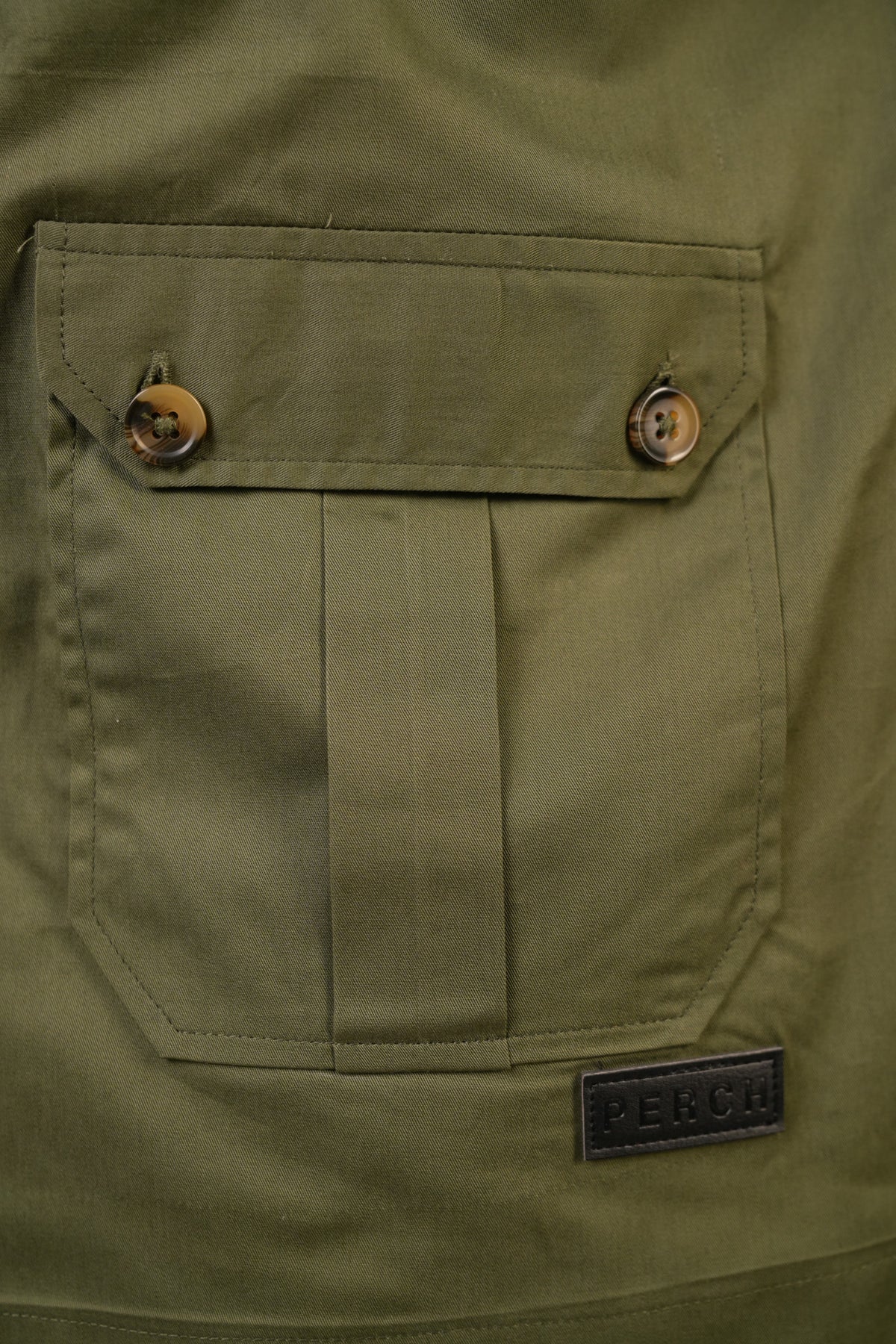 Green Solid Heavy Cotton Twill Regular Fit Shirt For Men