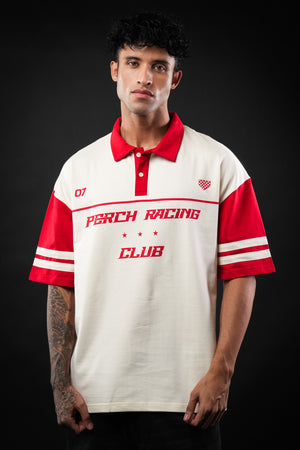 Red Perch Racing Oversized Polo Tshirt