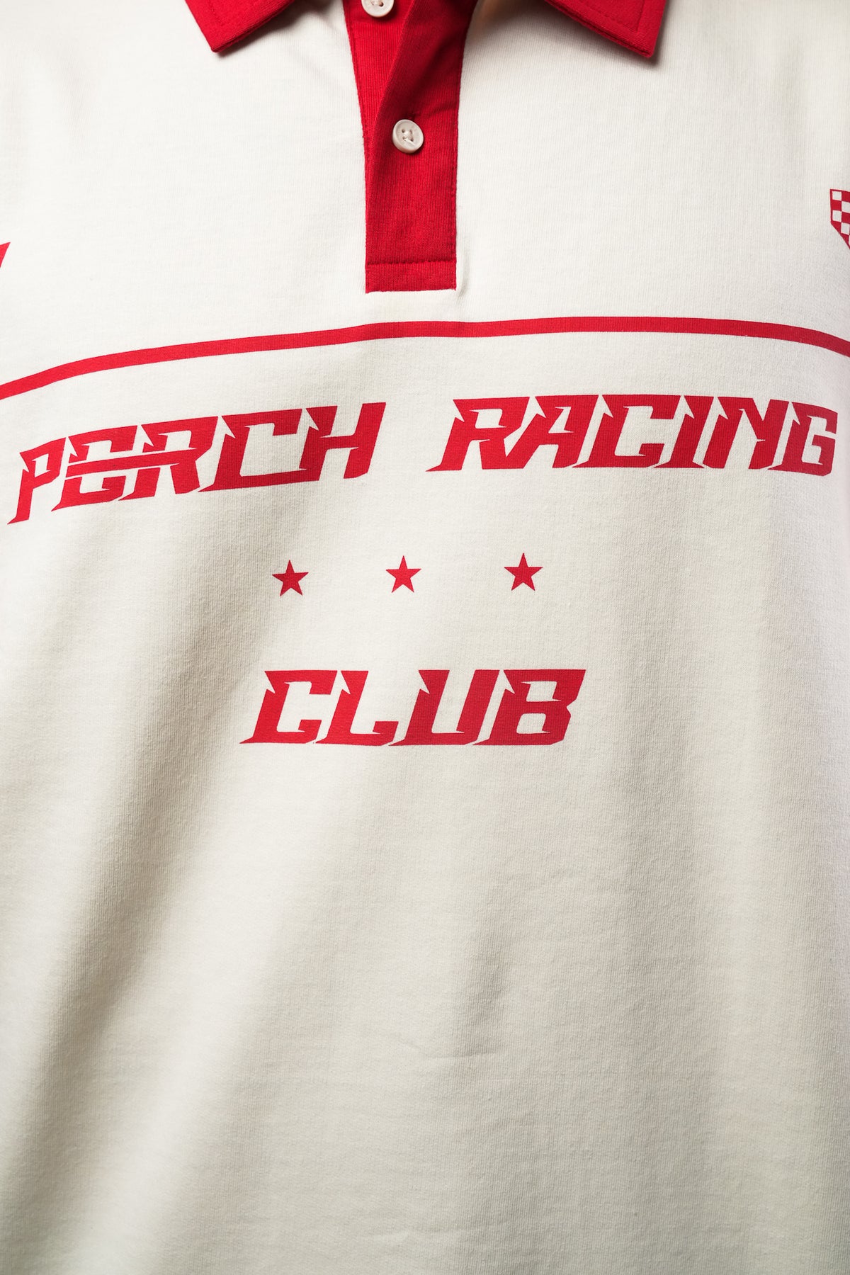 Red Perch Racing Cotton Oversized Polo Tshirt for Men & Women