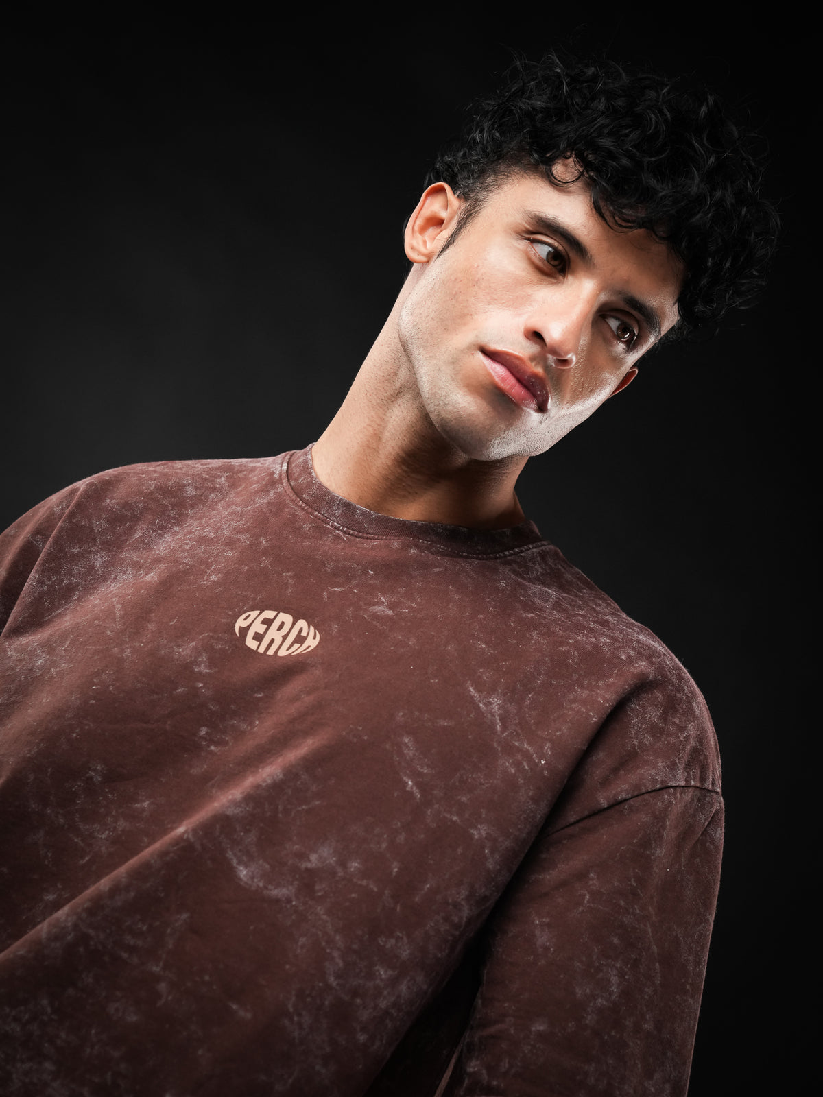 Brown Acid Wash Oversized Tshirt