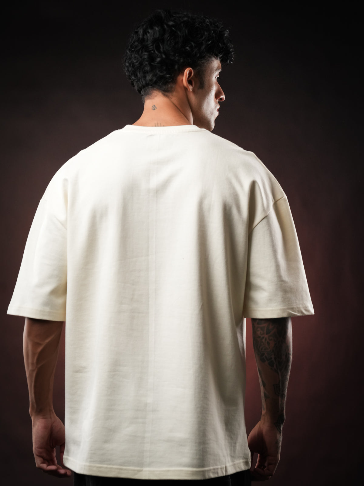 Cream Nirvana Oversized Tshirt
