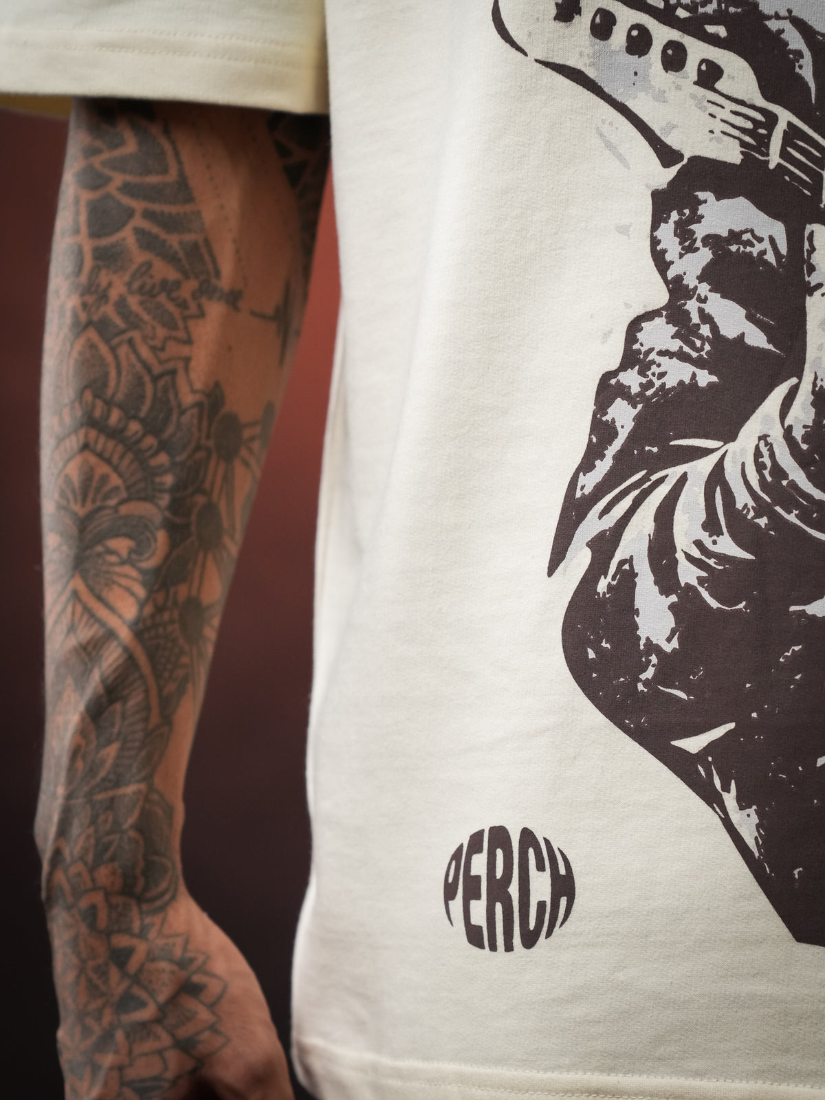 Cream Nirvana Oversized Tshirt