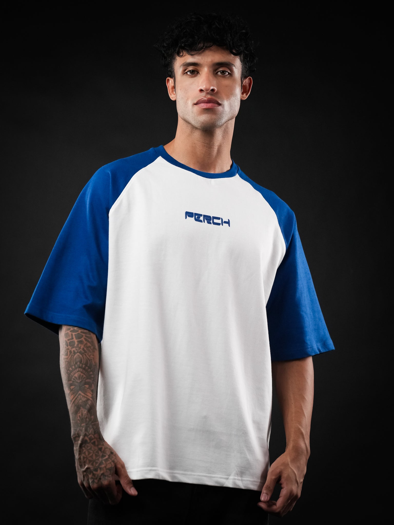Royal Blue Raglan Sleeve Oversized Tshirt