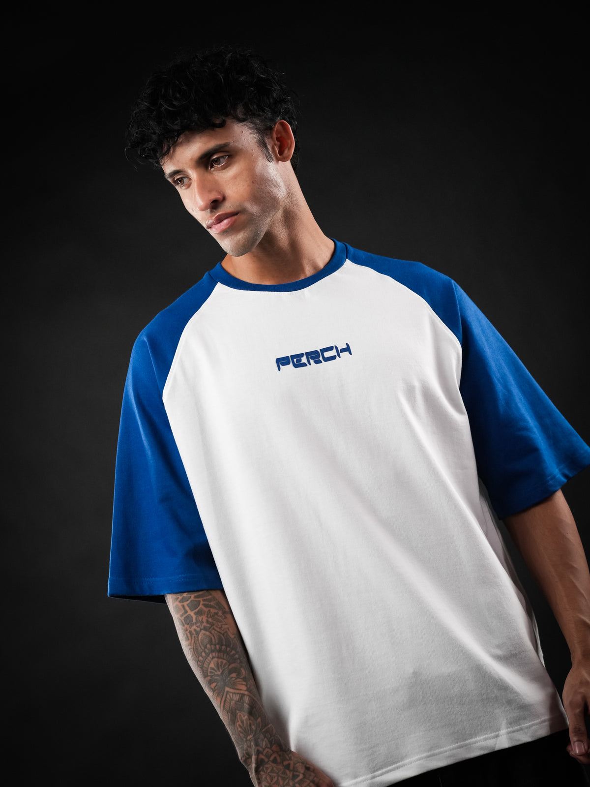 Royal Blue Raglan Sleeve Oversized Tshirt