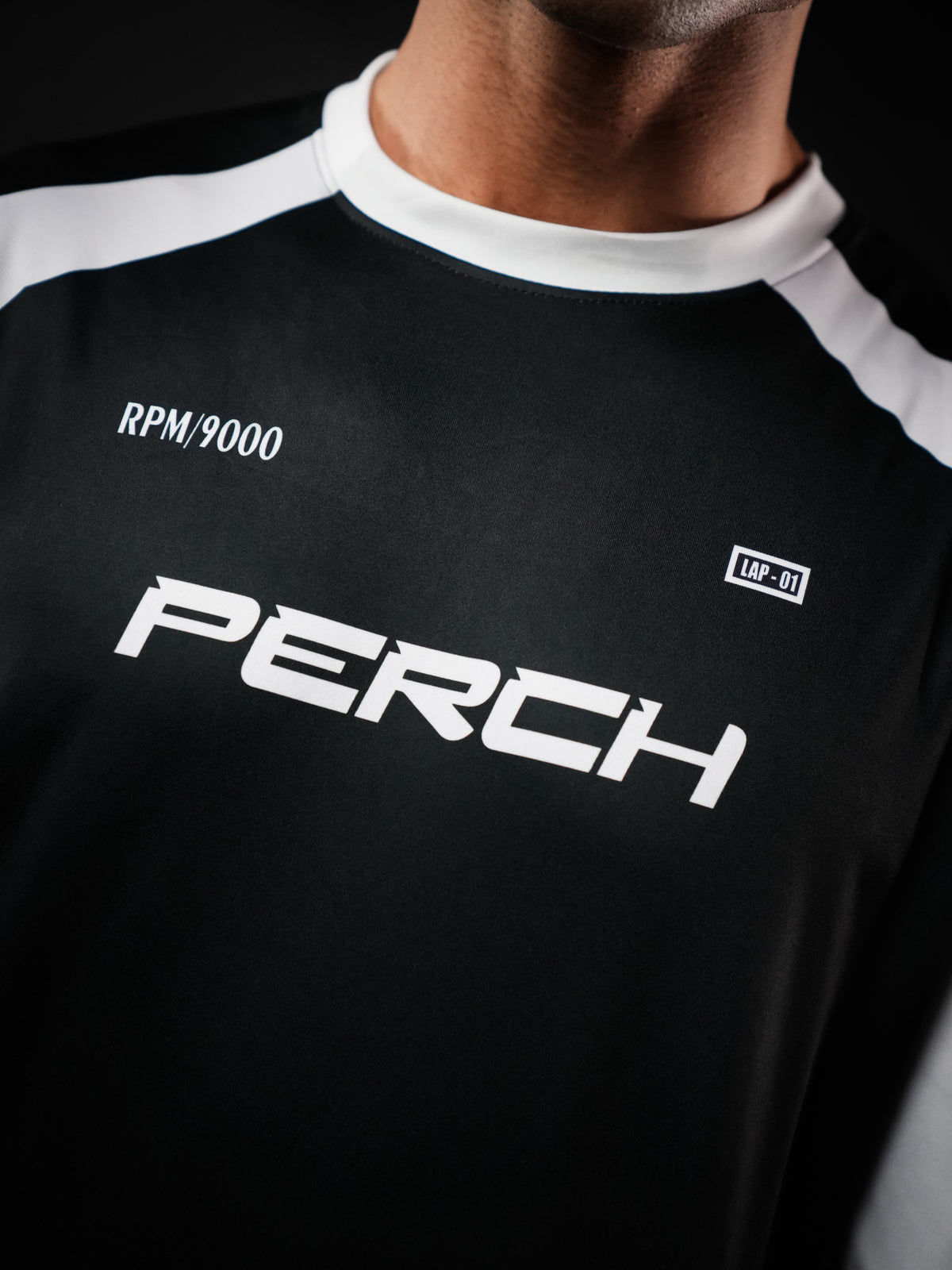Black Perch Varsity Oversized Jersey Tshirt