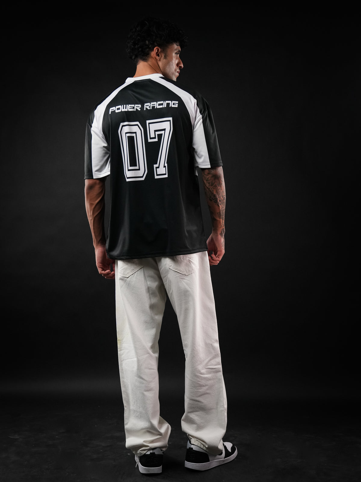 Black Perch Varsity Oversized Jersey Tshirt