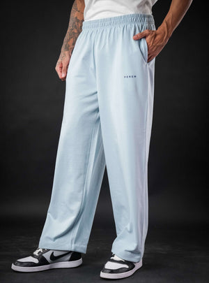 Sky Blue Baggy Mid Rise Cotton Jogger for Men & Women