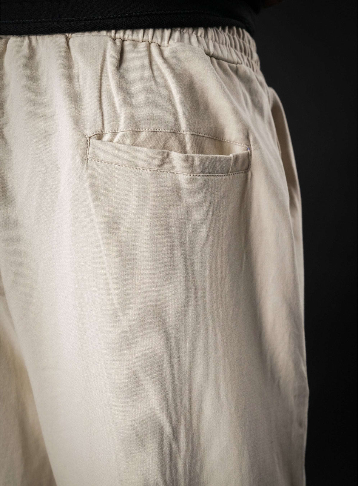 Beige Baggy Mid Rise Cotton Jogger for Men & Women
