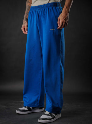Royal Blue Baggy Mid Rise Cotton Jogger for Men & Women