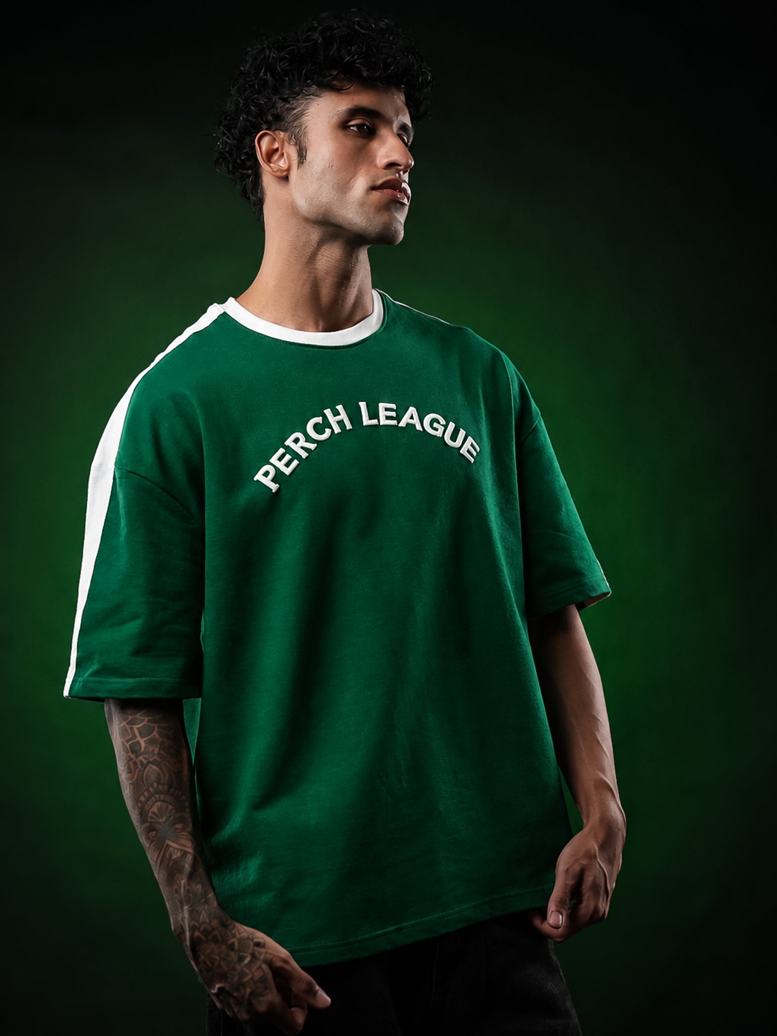 Forest Green Perch League Oversized Tshirt