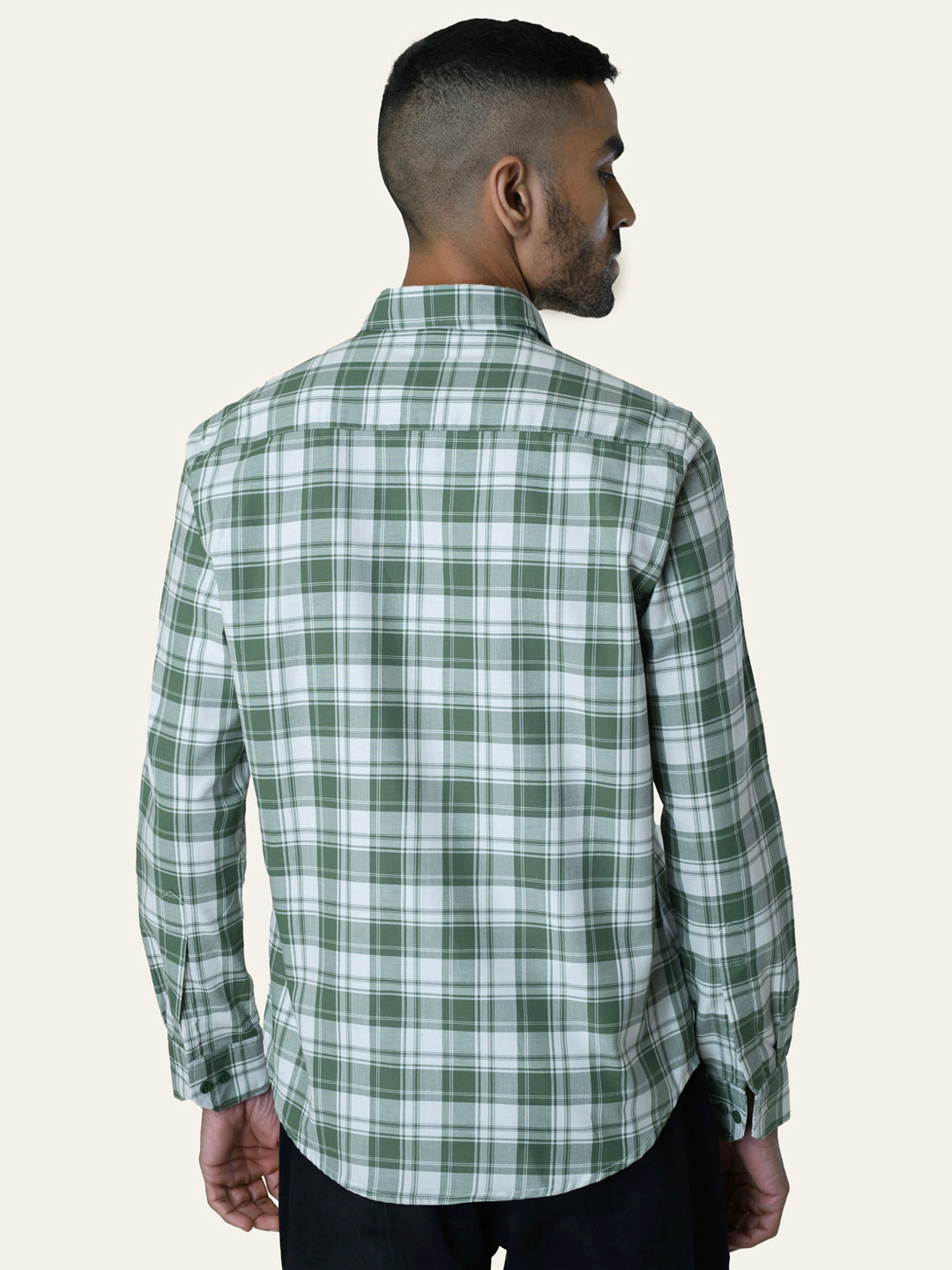 Forrest Green Cotton Checked shirt